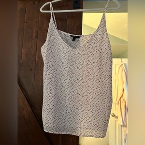 Banana Republic white and red blouse